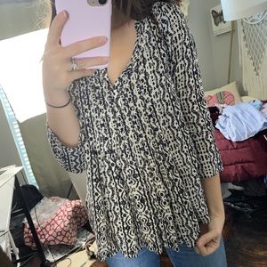 Anthropologie Vanessa Virginia Black Popover Top 2